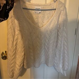 Cream A&F Sweater
